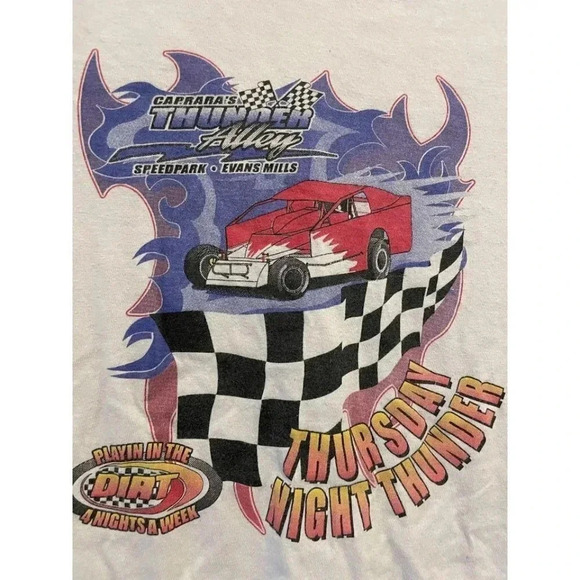 Caprara's Thunder Alley Thursday Night Thunder Size Small T-Shirt - Picture 3 of 7